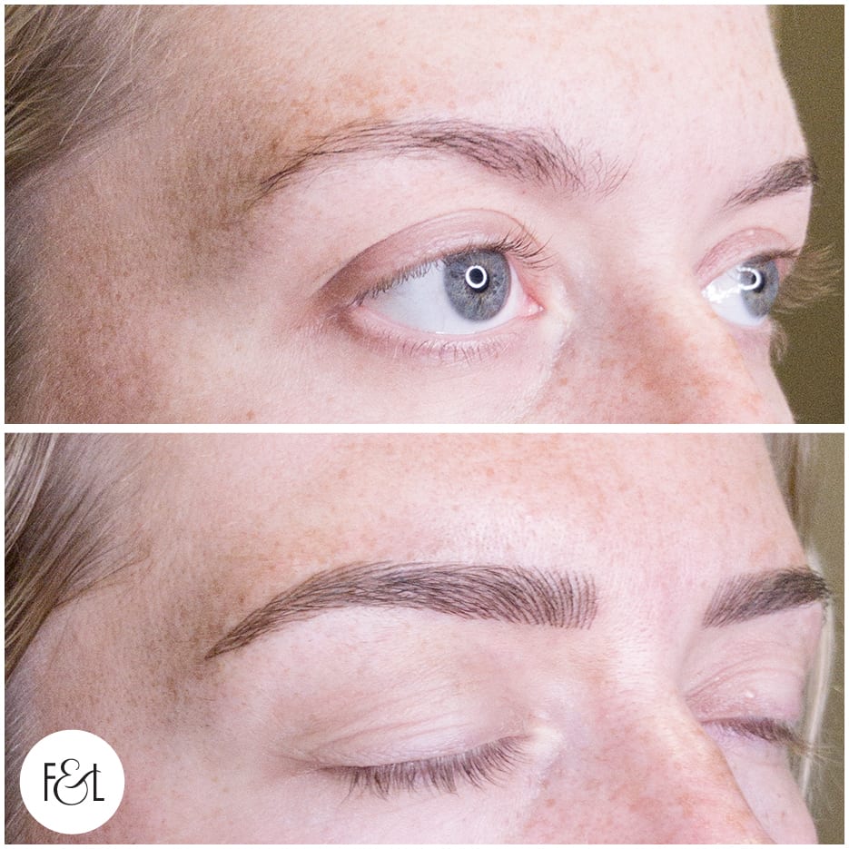 lauren before and after brows