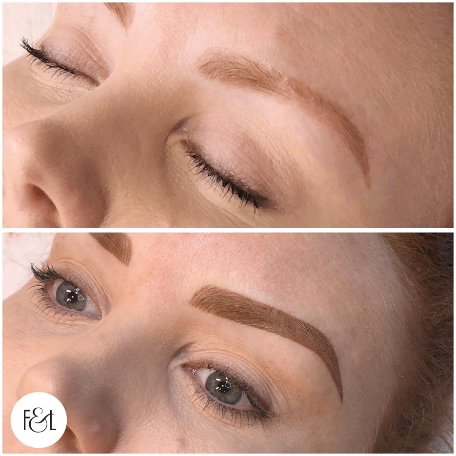 Vanessa before and after cosmetic tattooing